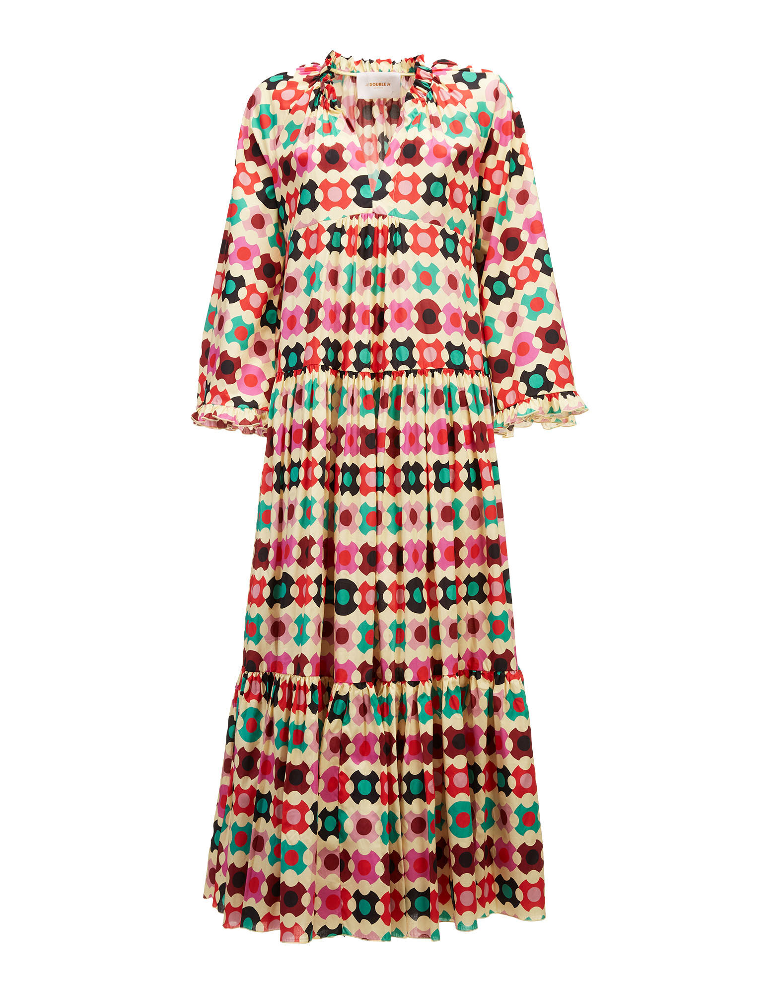 LaDoubleJ Dove Dress Groovy Dot Giallo DRE0248COT020GRO0003