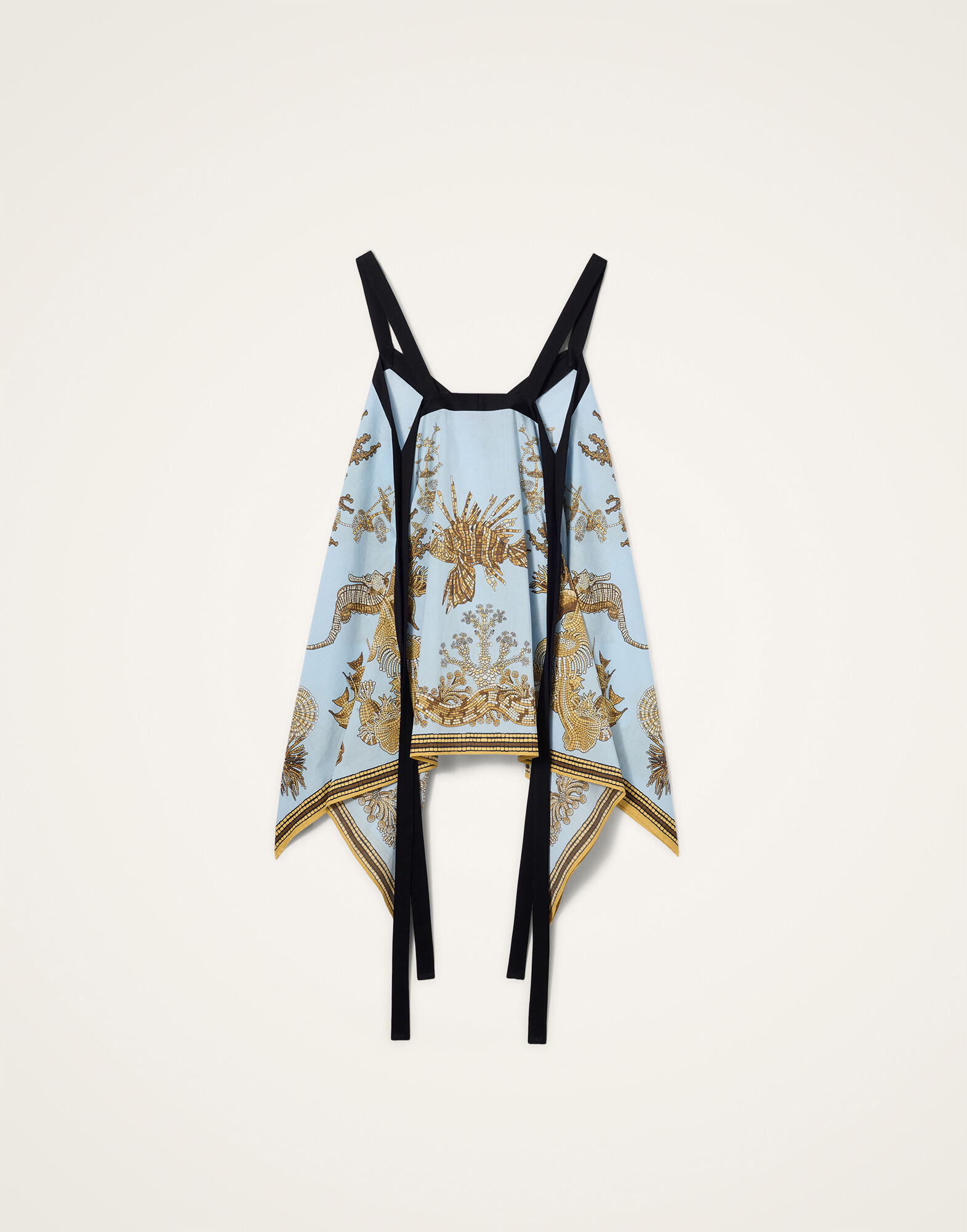 La DoubleJ Cinch Top Oceania Plac&eacute;e Light Blue TOP0210COT056OCE01BU01