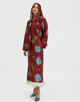 La DoubleJ Swing Dress (With Feathers) La DoubleJ Swing Dress (With Feathers) Ortensia Bordeaux DRE0316SIL001ORT0004