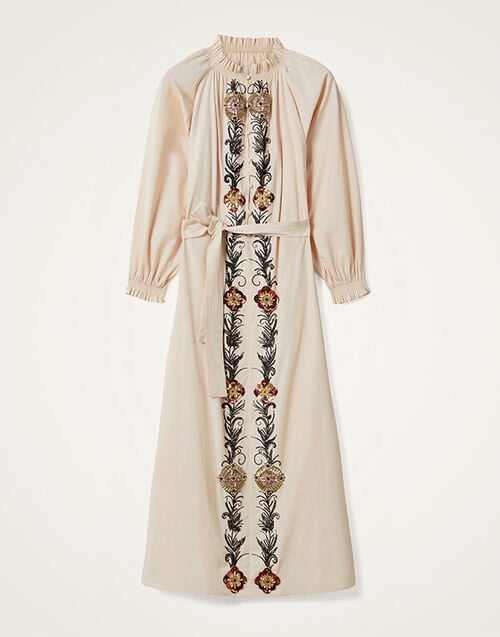 La DoubleJ Cerere Shirt Dress La DoubleJ Cerere Shirt Dress Solid Pale Pink DRE0974COT082NUC05PI02