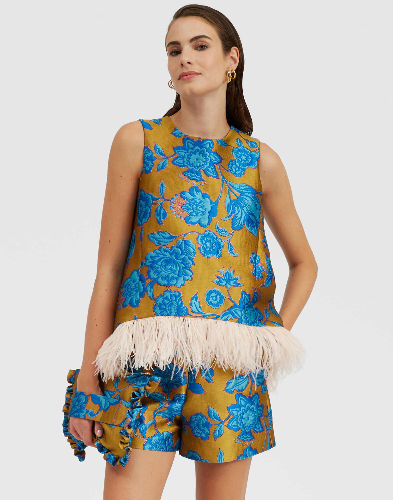 La DoubleJ La Scala Top Hottie Turquoise TOP0013JCQ073HOT02BU08