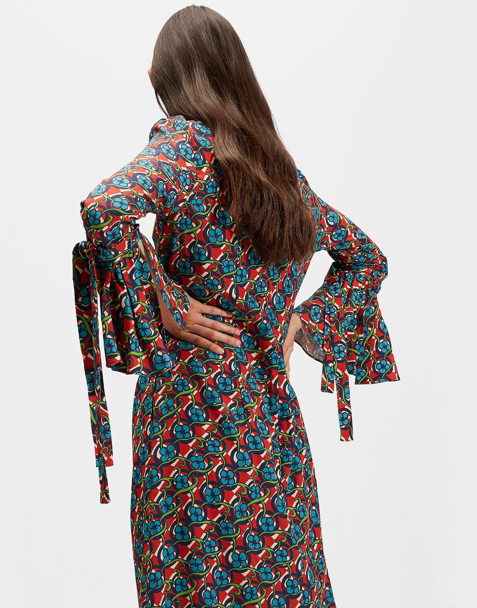 LaDoubleJ Happy Wrist Dress Lungo PicNic DRE0040SAB001VIO0001