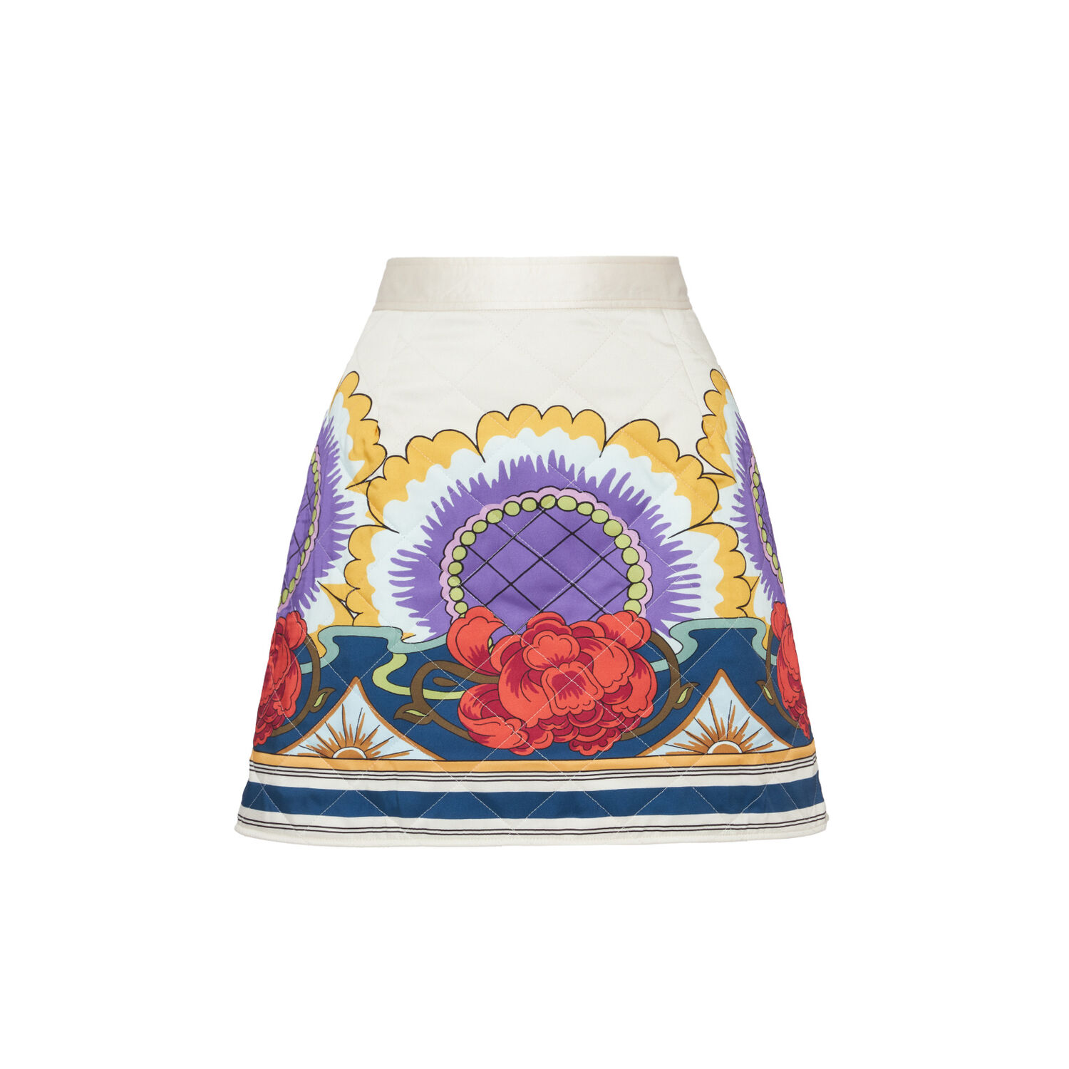 Shop La Doublej Edie Skirt In Foulard Liberty Ivory