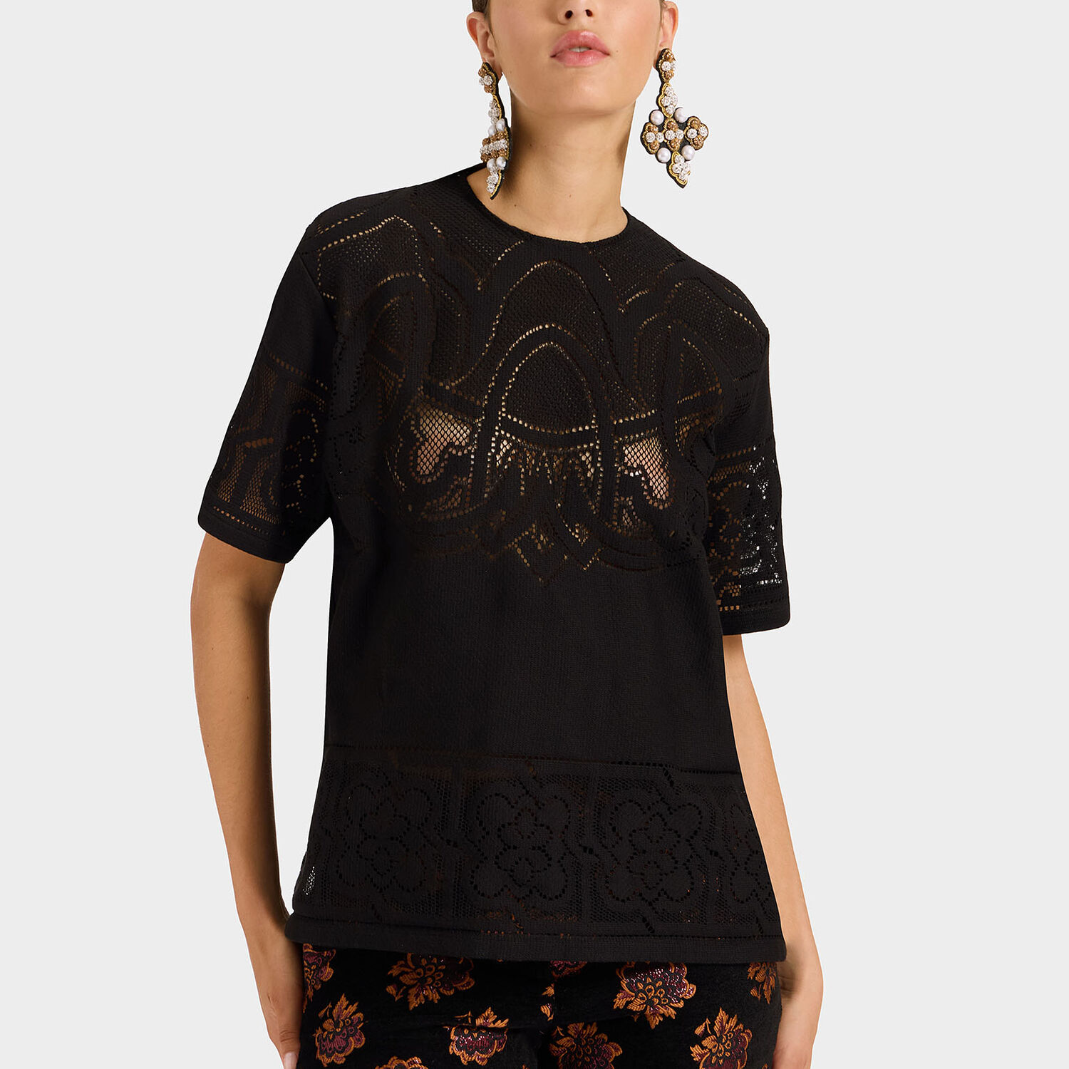 LA DOUBLEJ LACEY HOUSE T-SHIRT 