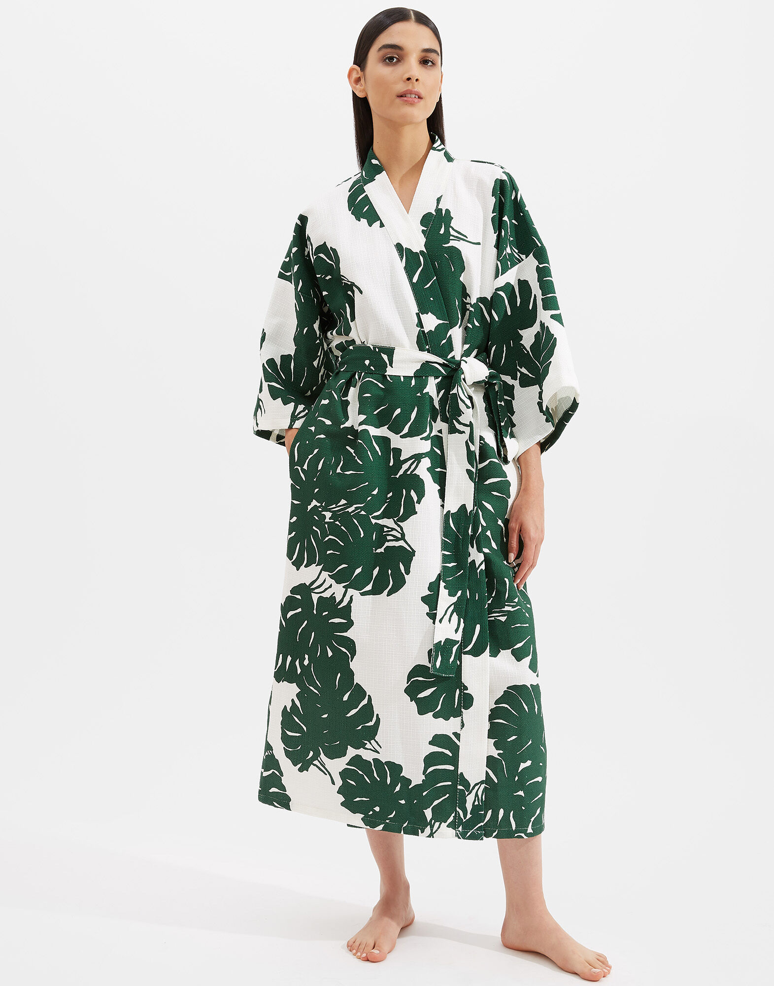 La DoubleJ Unisex Big Robe Monstera JAC0035COT024MON0001