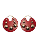 La DoubleJ Hathor Earrings Red EAR0036POL003SOLIDRE01