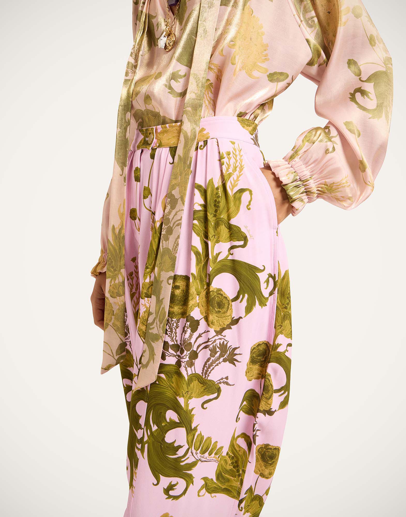 La DoubleJ Harem Pants Coven Pink TRO0216VIS034COV01PI01