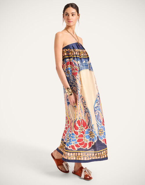 La DoubleJ Filter Dress Lemuria Plac&eacute;e Blue DRE0902LIN010LEM02BU03