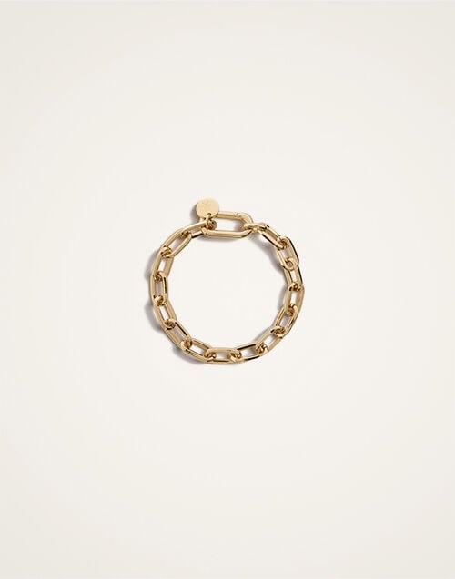 La DoubleJ Chain Bracelet 24k Gold Plate BAC0014BRA003SOLIDYE05