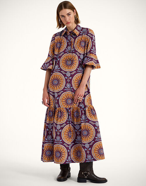 La DoubleJ Artemis Dress Sovereign Purple DRE0176COT039SOV01PU01