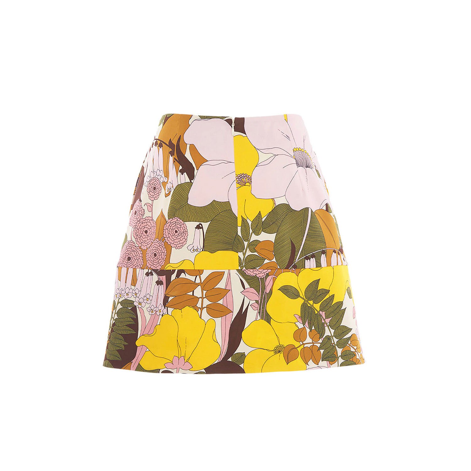 Shop La Doublej Mini Skirt In Big Flower Rose