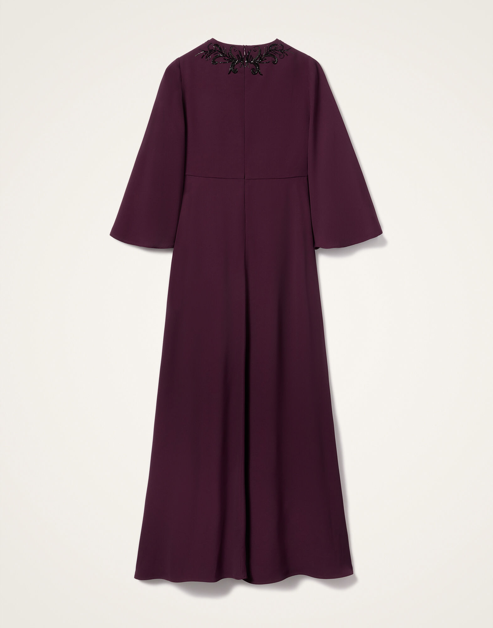 La DoubleJ Long Sorella Dress Solid Burgundy DRE0975SAB001SOLIDRE07