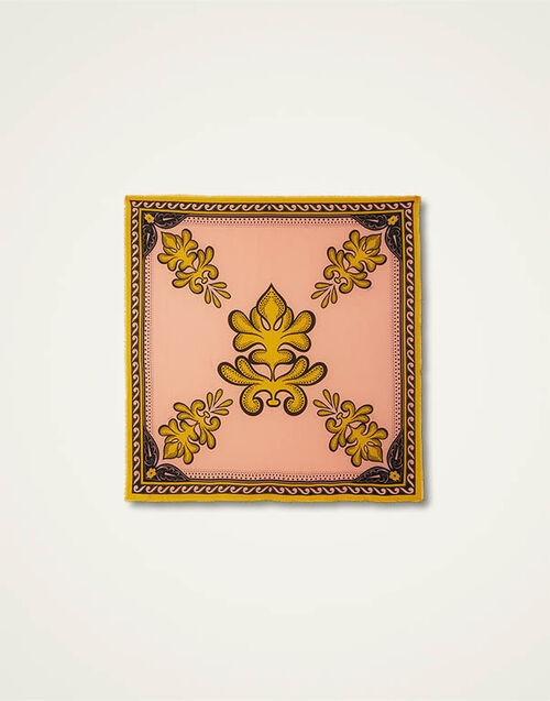 La DoubleJ Foulard 140 Herald Fuchsia SCA0060MOS001ALD01PI03