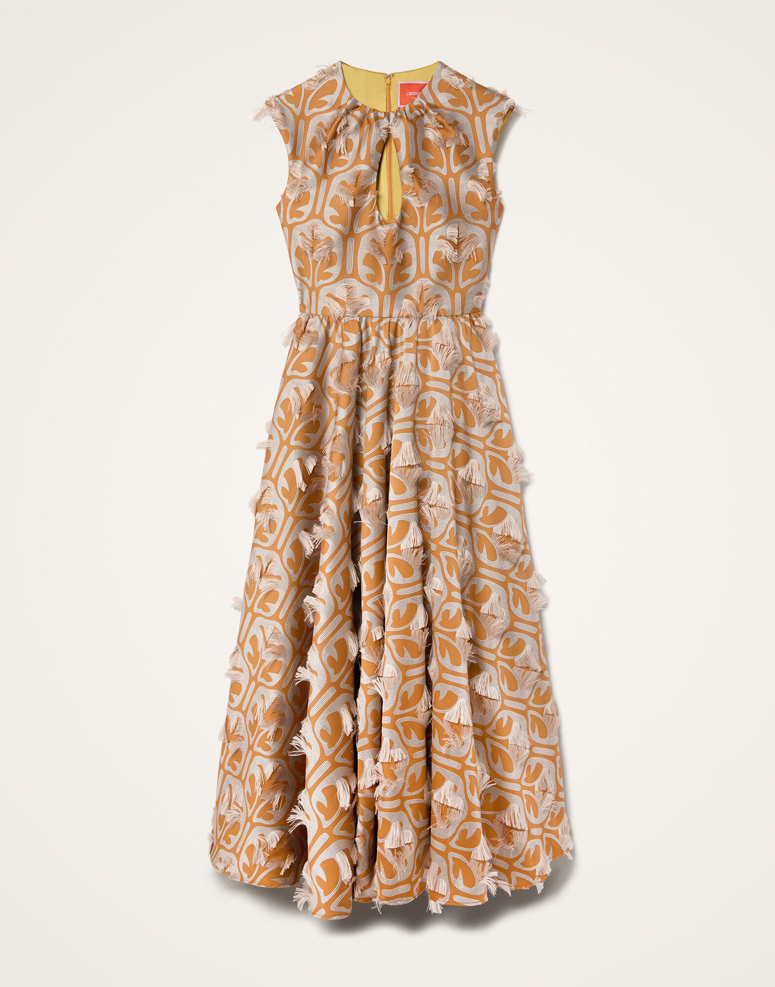 La DoubleJ Keyhole Dress Grove Ochre DRE0506JCQ043GRV02OR06