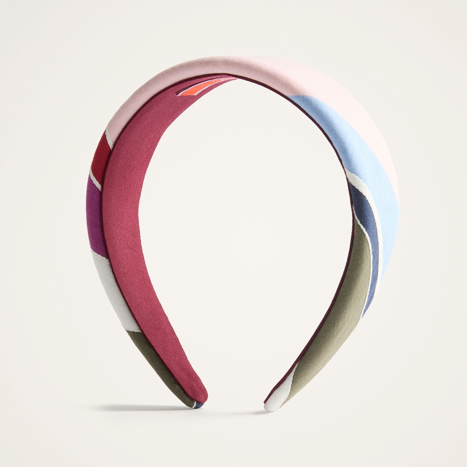  La Doublej Hair Accessories Women - Flat Headband Stripes Multicolor Pink One Size 88% Cotton 12% Polyamide 