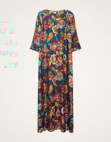 La DoubleJ Muumuu Dress Round Neck La DoubleJ Muumuu Dress Round Neck Hottie Emerald DRE0370SIL001HOT01GR04