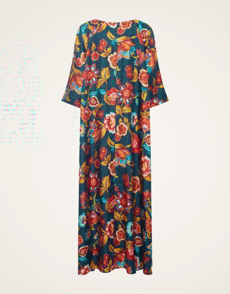 La DoubleJ Muumuu Dress Round Neck La DoubleJ Muumuu Dress Round Neck Hottie Emerald DRE0370SIL001HOT01GR04