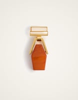 La DoubleJ Portal Brooch La DoubleJ Portal Brooch 24k Gold Plate & Orange Resin BCH0002POL014SOLIDOR02