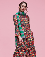 LaDoubleJ Knitted Skinny Scarf LaDoubleJ Knitted Skinny Scarf Grigio/Verde SCA0013KNI013VAR0021