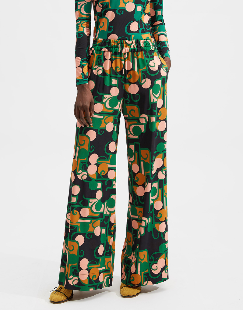 LaDoubleJ Palazzo Pants LaDoubleJ Palazzo Pants Deco TRO0003VIS001DEC0001