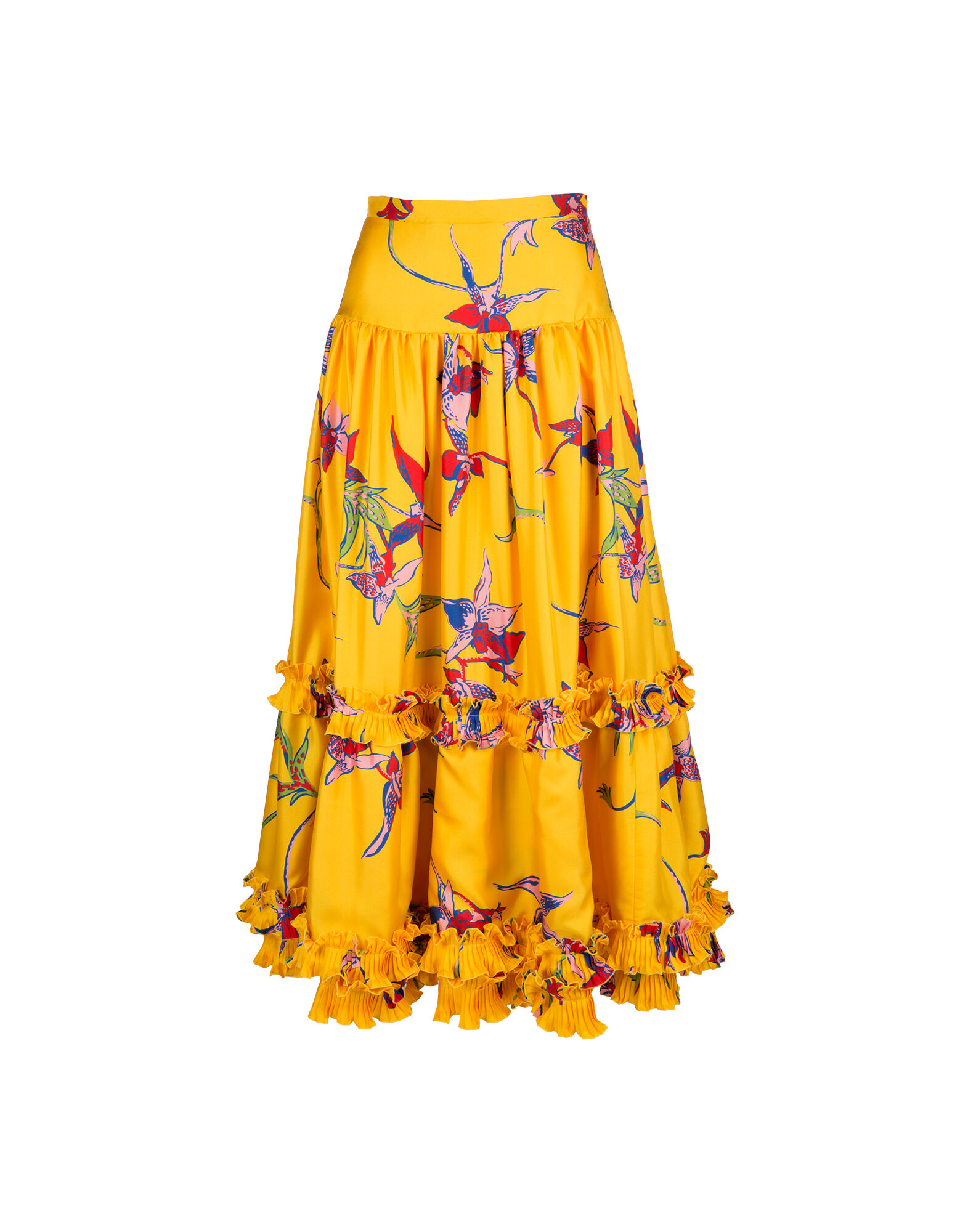 LaDoubleJ Salsa Skirt Orchidea Giallo SKI0020SIL001ORC0002