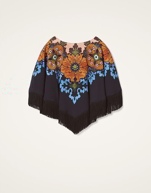 La DoubleJ Reversible Mini Poncho La DoubleJ Reversible Mini Poncho Bounty Placée Red SCA0077VIS011BOU01RE01
