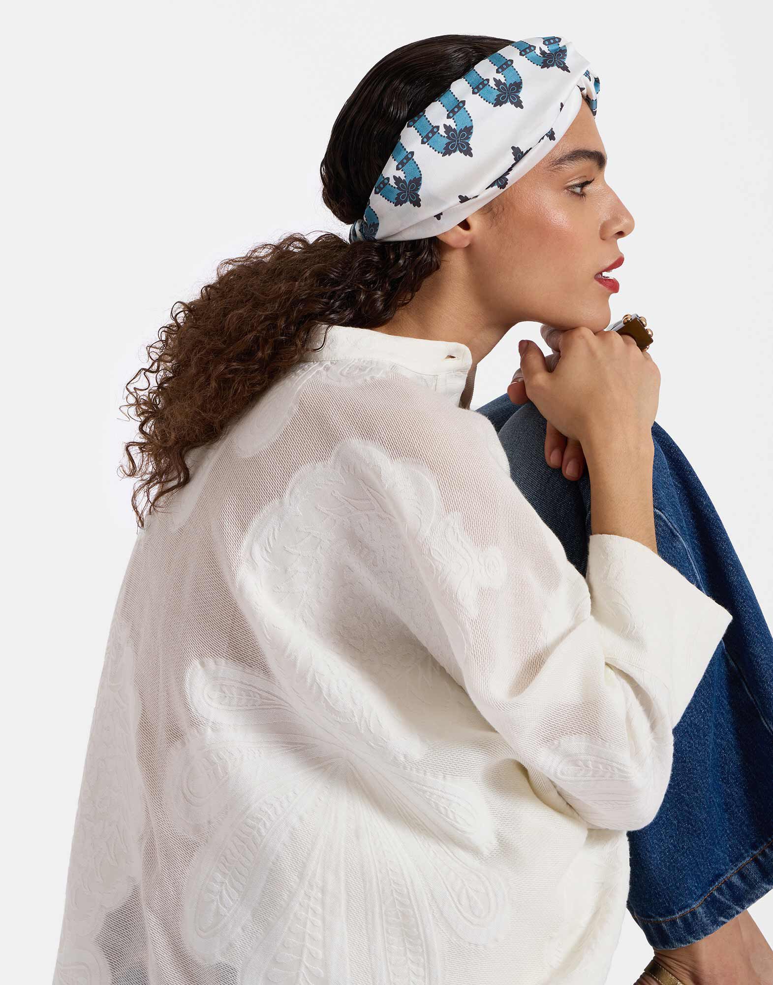 Pinup Headband in Scirocco Ivory for Women | La DoubleJ