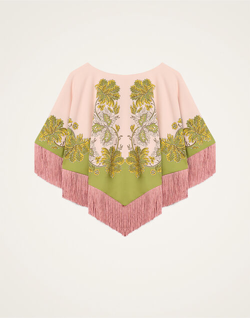 La DoubleJ Mini Poncho Swathe Plac&eacute;e Pink SCA0077VIS011SWA03PI01