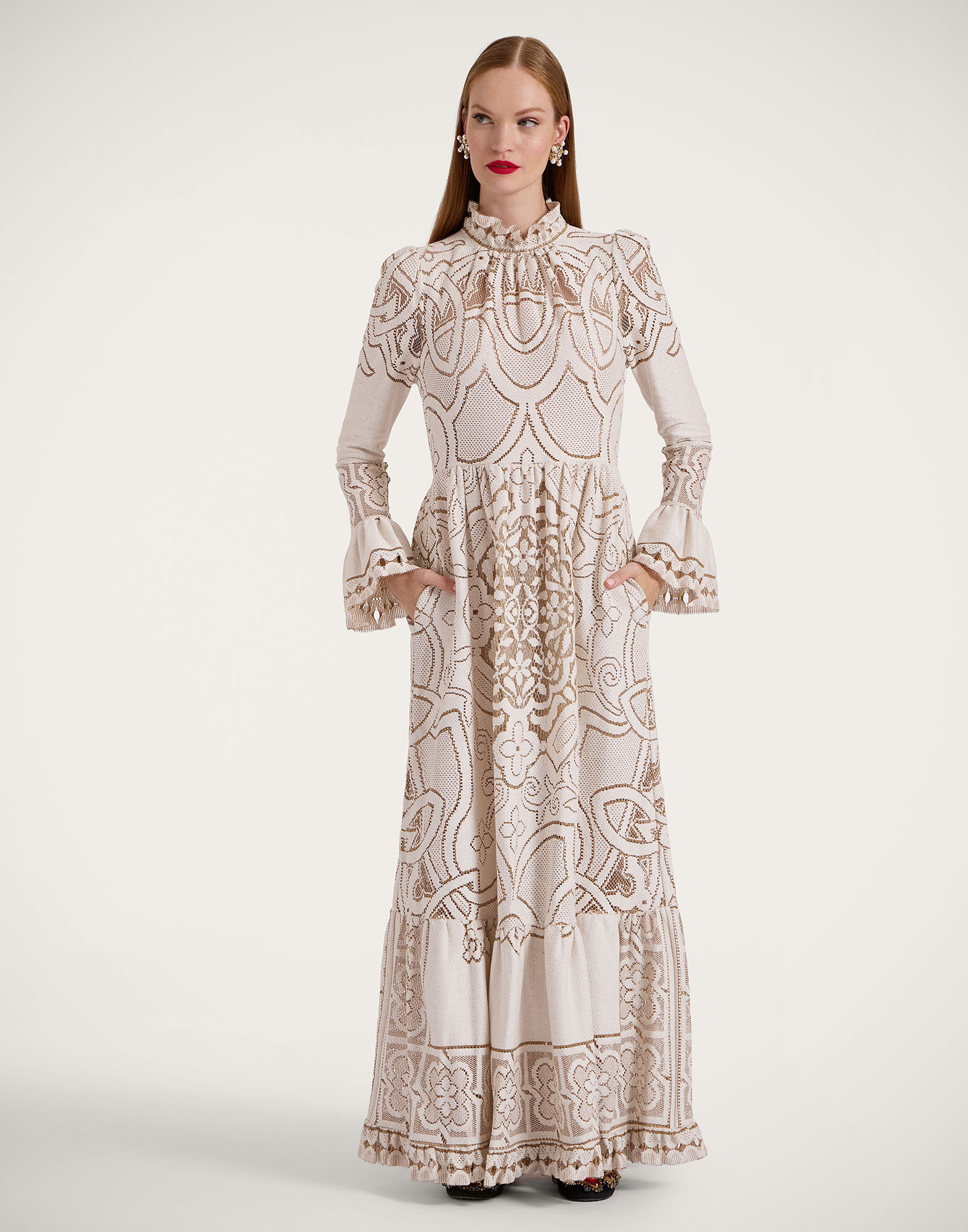 喜ばれる誕生日プレゼント Women for Smoke White Solid in Dress Visconti Lacey | DoubleJ La ワンピース