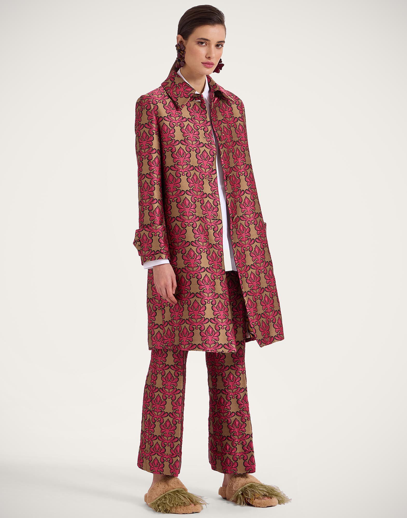 La DoubleJ Precious Coat Herald Fuchsia JAC0122JCQ094HRL01PI03