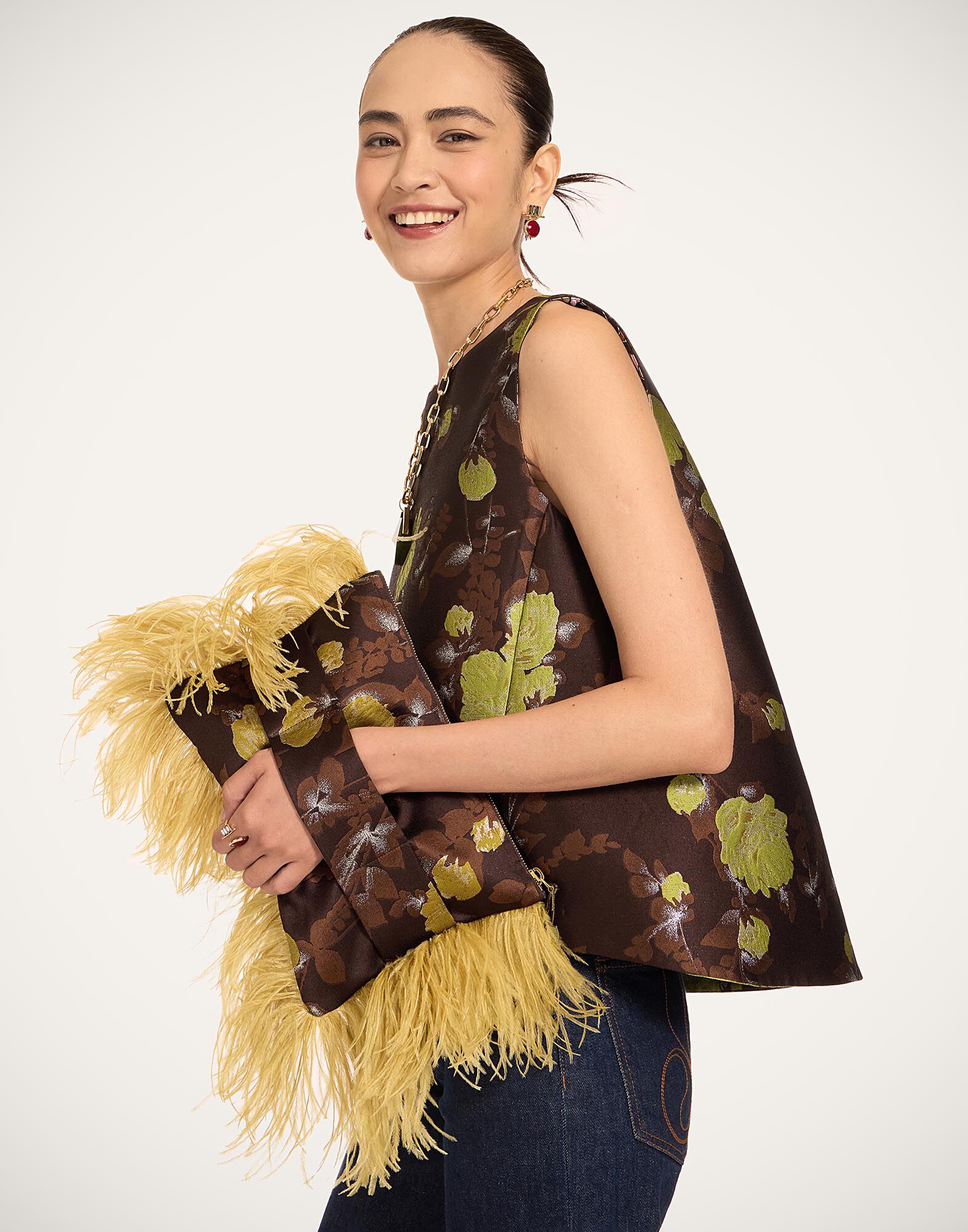 La DoubleJ Party Pochette Devon Brown BAG0069JCQ141DEV05BR02