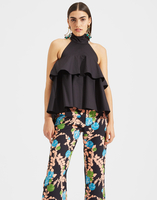 LaDoubleJ Bonbon Top LaDoubleJ Bonbon Top Solid Black TOP0006COT001BLA0001