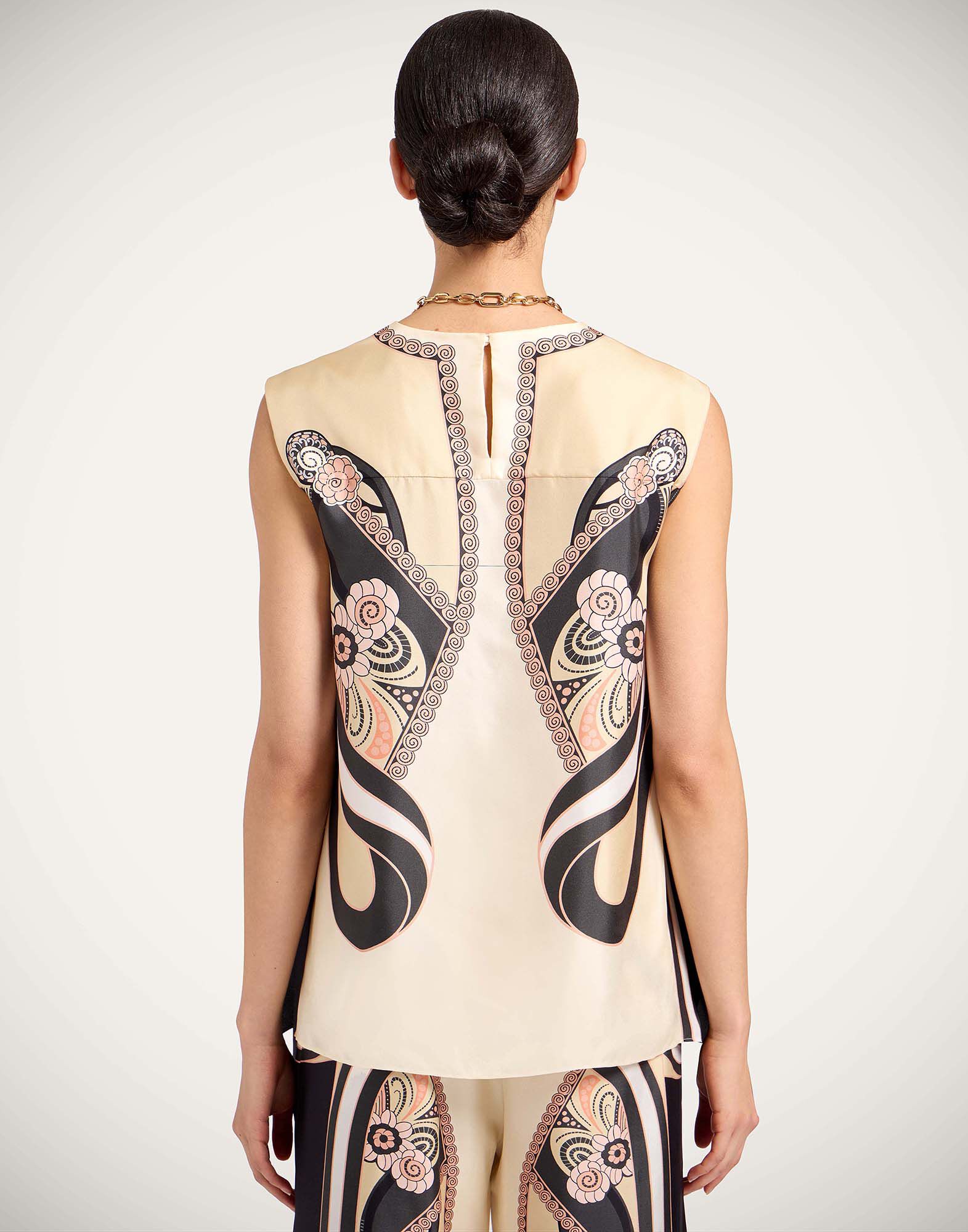 La DoubleJ San Carlo Top Ambrosia Plac&eacute;e Pale Pink TOP0157SIL029AMB03PI02