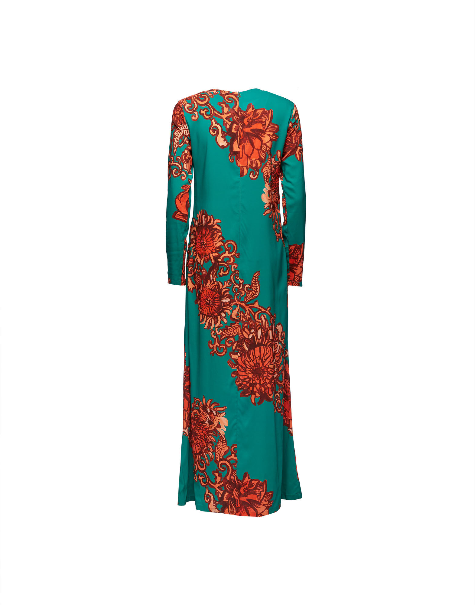 Long Sleeve Swing Dress in Anemone Ghirlanda for Women La DoubleJ
