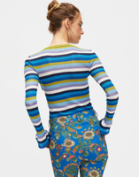 LaDoubleJ Flute Knit Top LaDoubleJ Flute Knit Top Multicolor Blu PUL0023KNI018VAR0034