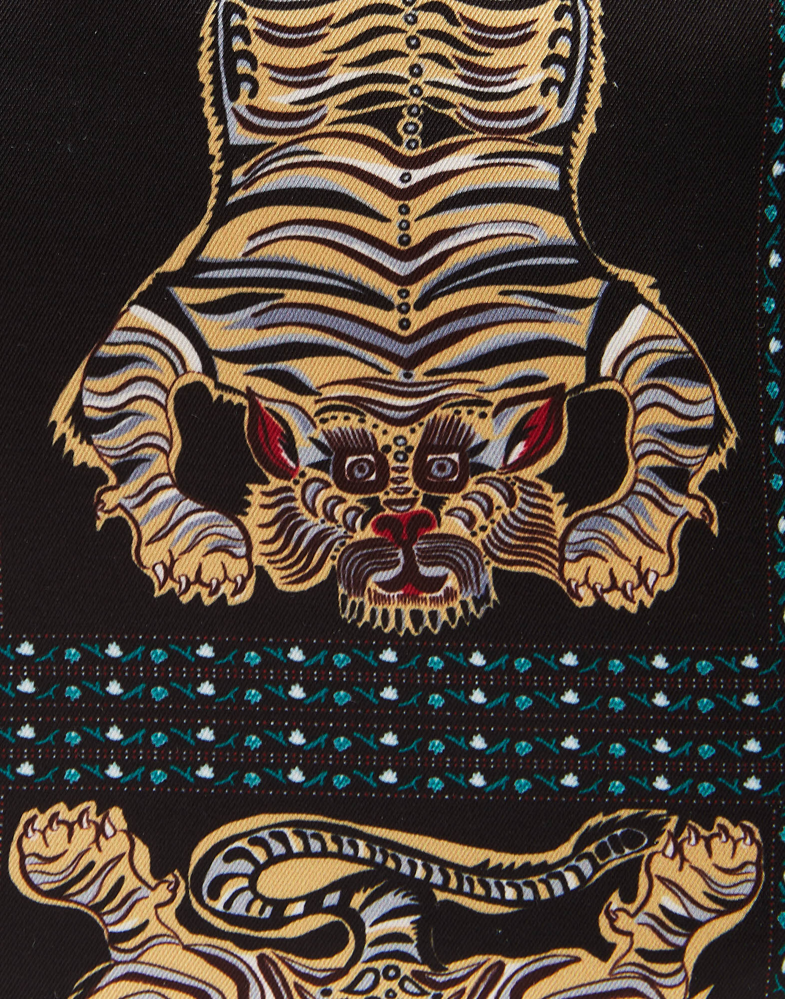 La DoubleJ Beauty Case Tiger Tiles Black Small BAG0044RAS006TIG0008