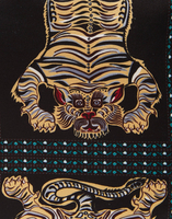 La DoubleJ Beauty Case La DoubleJ Beauty Case Tiger Tiles Black Small BAG0044RAS006TIG0008