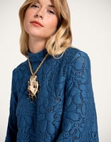 La DoubleJ Lacey Make An Exit Top La DoubleJ Lacey Make An Exit Top Solid Blue TOP0108LAC003SOLIDBU03