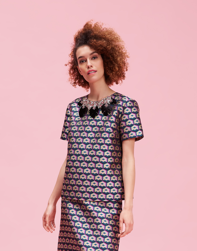 LaDoubleJ Cubi Verdi The Embroidered Jazzy Tee LaDoubleJ Cubi Verdi The Embroidered Jazzy Tee Cubi Verdi SHI0014JAC006CUB0002