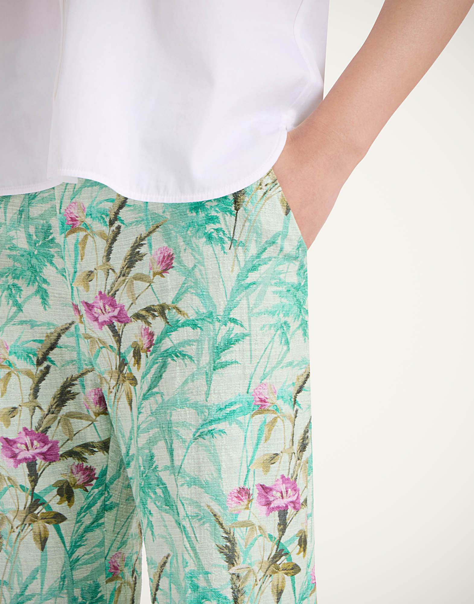 La DoubleJ Hendrix Pants Heath Mint TRO0014COT005HEA01GR11