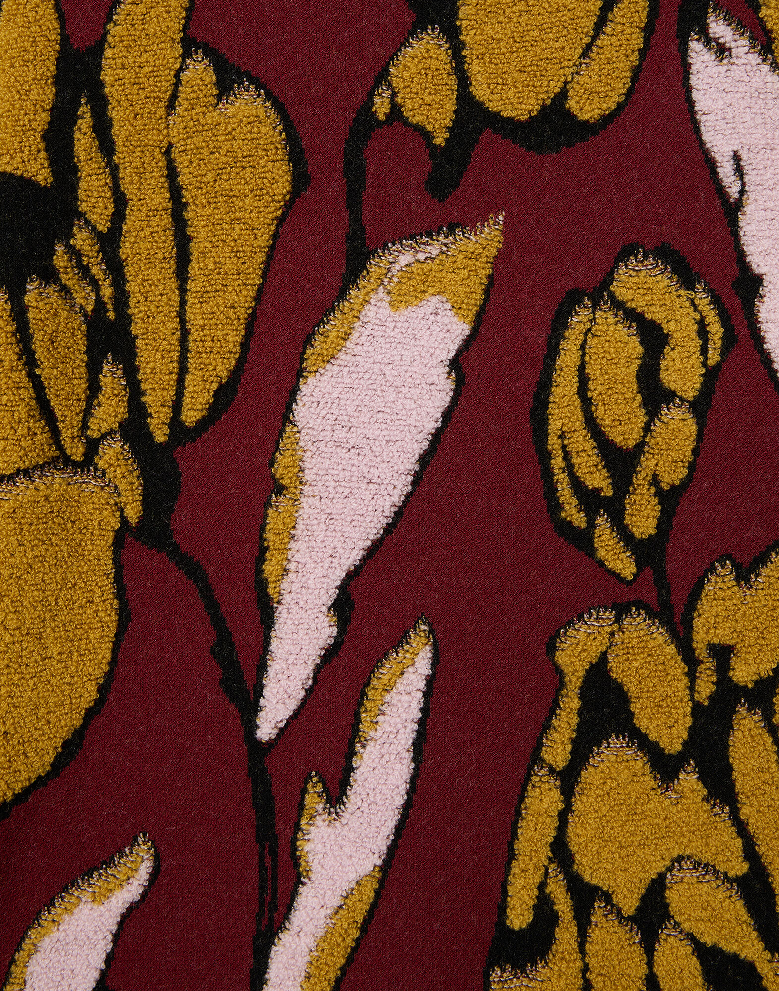 La DoubleJ Knit Swing Dress Multicolor Burgundy DRE1007KNI189VA439RE02