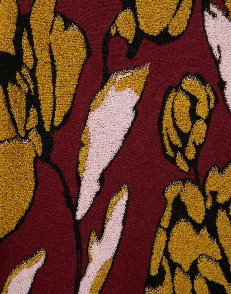 La DoubleJ Knit Swing Dress La DoubleJ Knit Swing Dress Multicolor Burgundy DRE1007KNI189VA439RE02