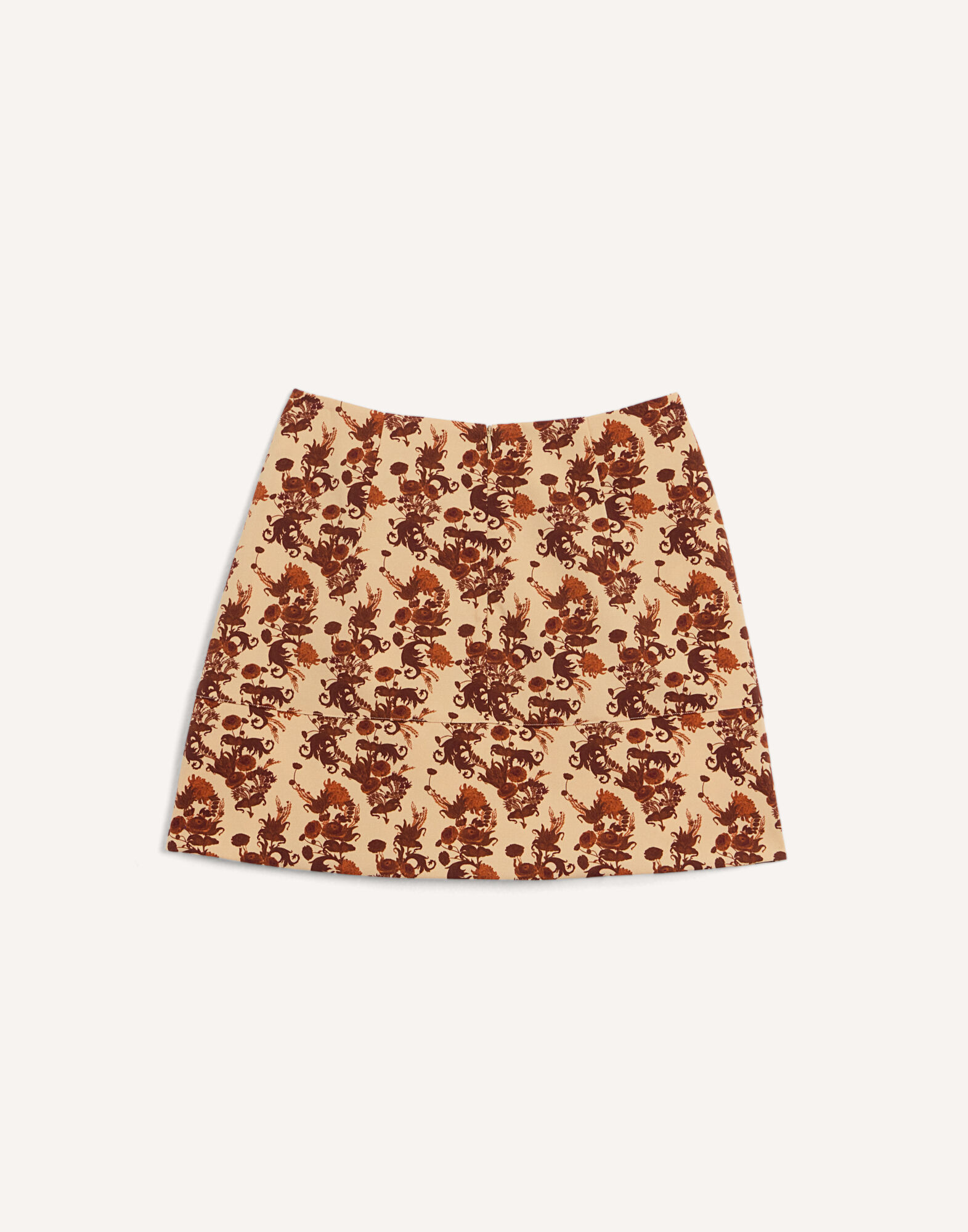 La DoubleJ Short Skirt Coven Micro Buttercream SKI0027WOL037COV02WH09