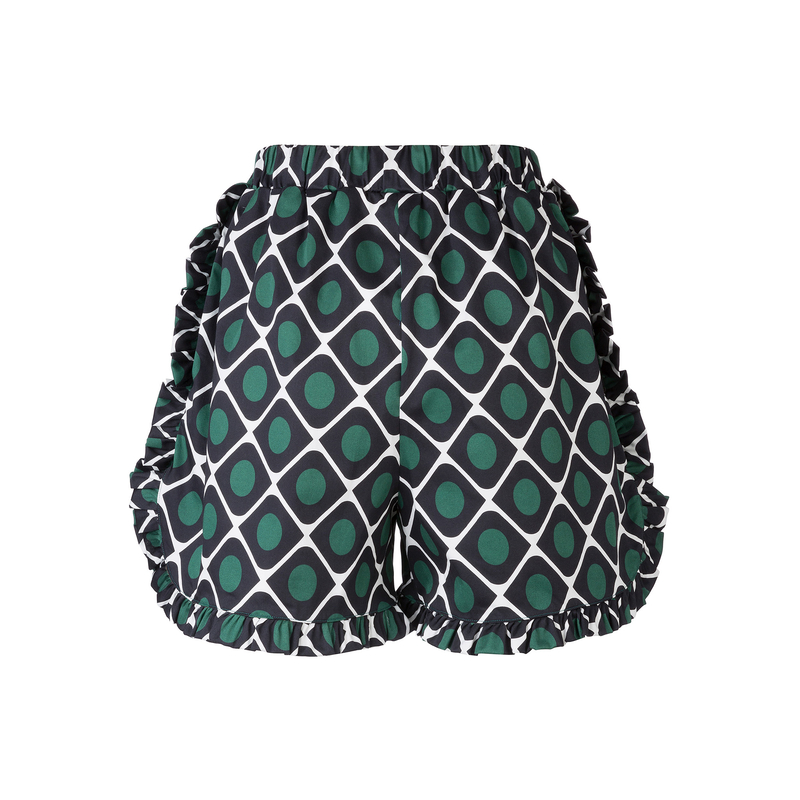 LaDoubleJ Ruffle Shorts LaDoubleJ Ruffle Shorts Olive TRO0005COT002OLI0001