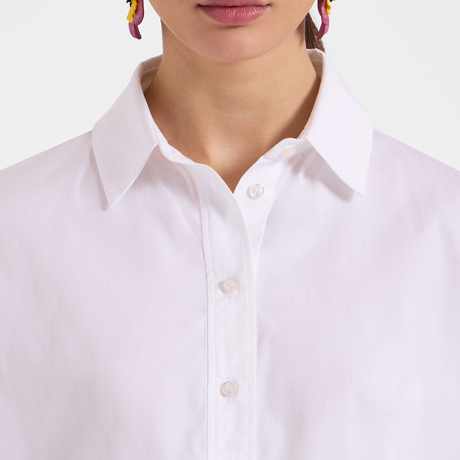 La Doublej Poet Shirt In Solid White