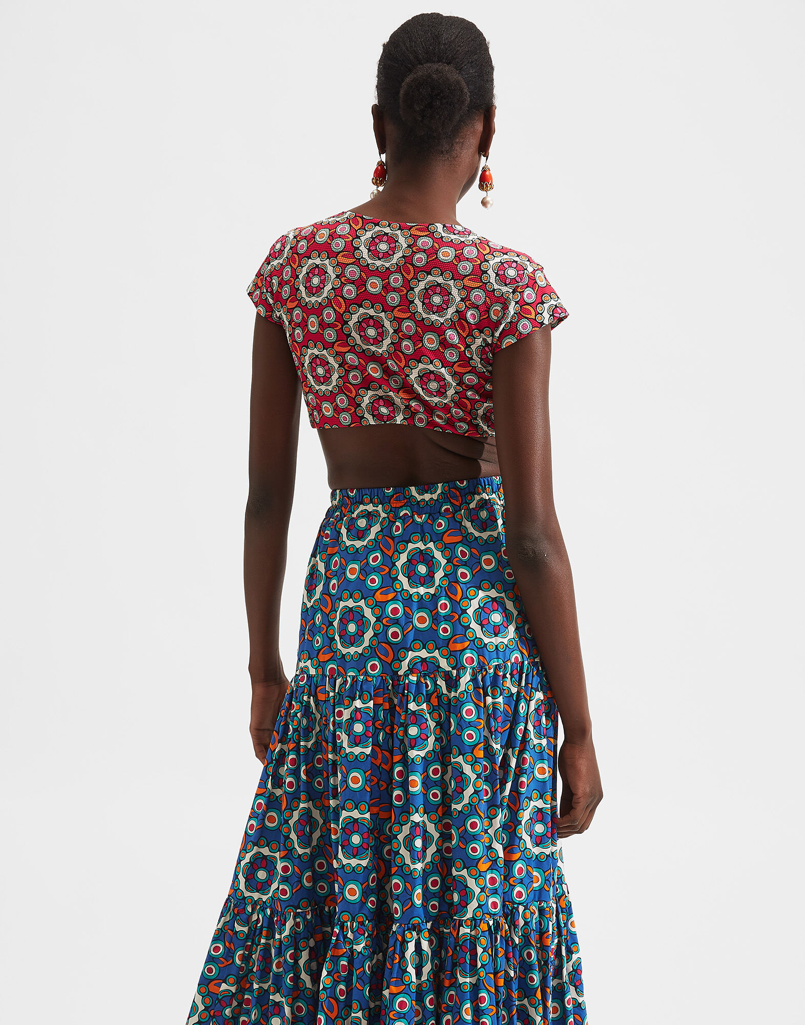 LaDoubleJ Bardot Top Kaleidoscope Fuxia SWI0026LYC002KAL0006