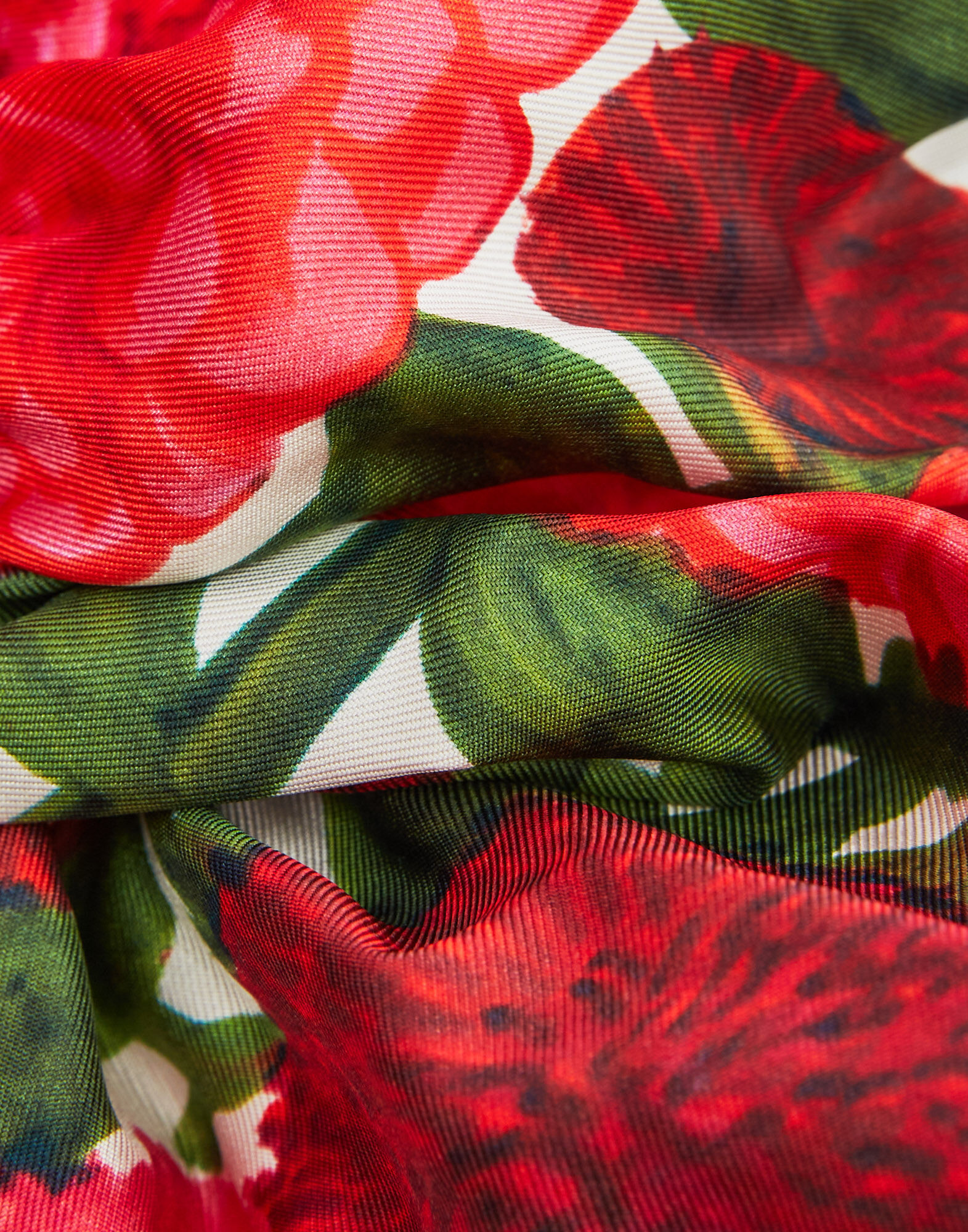 La DoubleJ Giga Scrunchie Pink Dahlias SCR0003SIL001DAH01PI01