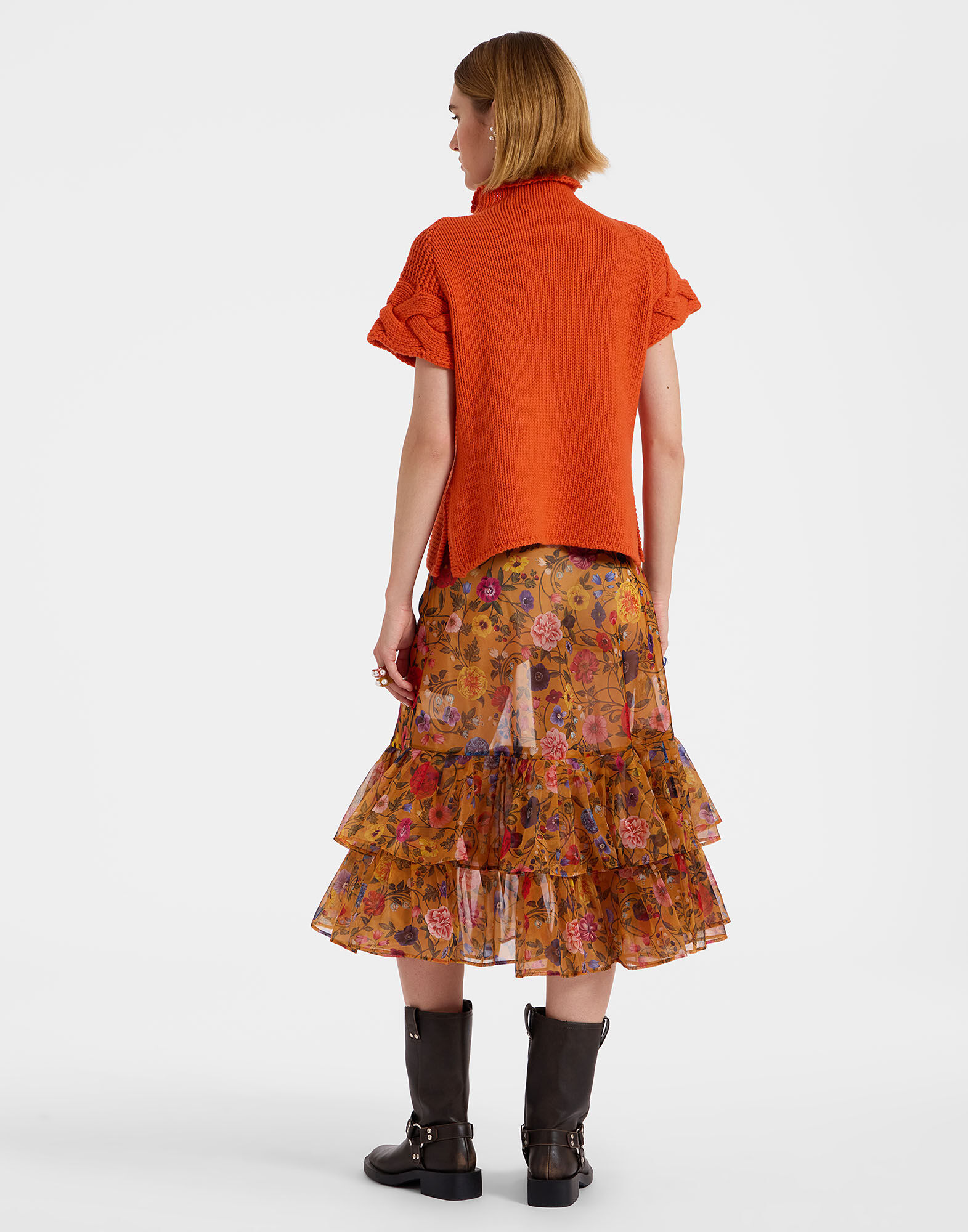 La DoubleJ Charlotte Skirt Botticelli Rust SKI0131ORG001CEL01OR04