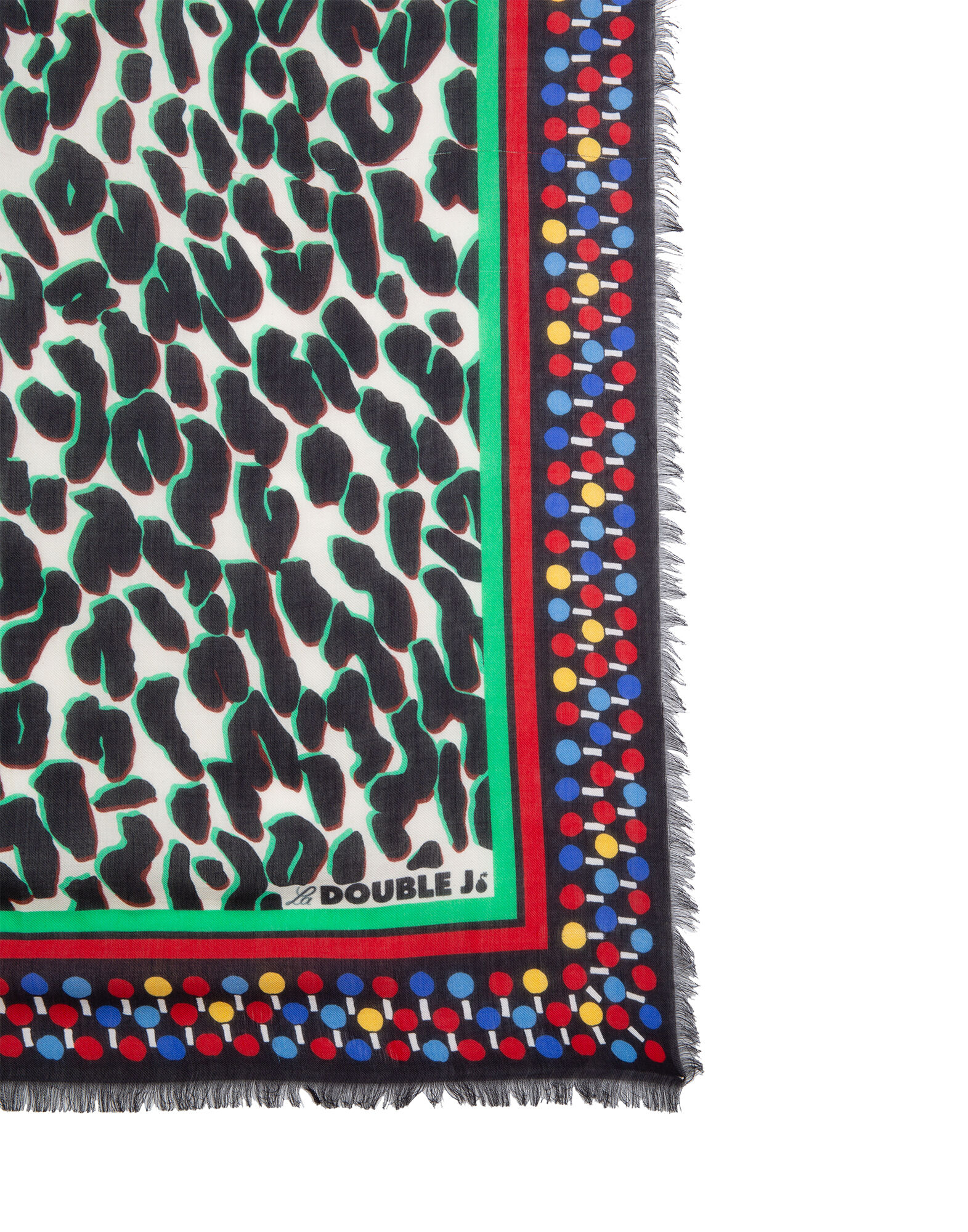 LaDoubleJ Square Scarf Leopard SCA0006MOC001LEO0001