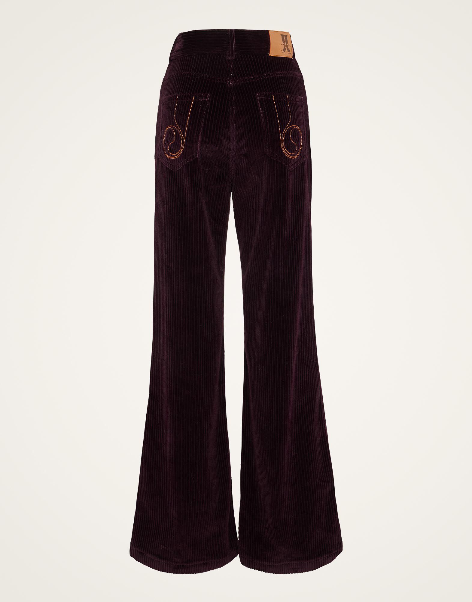 La DoubleJ The Flare Pants Solid Purple TRO0140VEL013SOLIDPU01